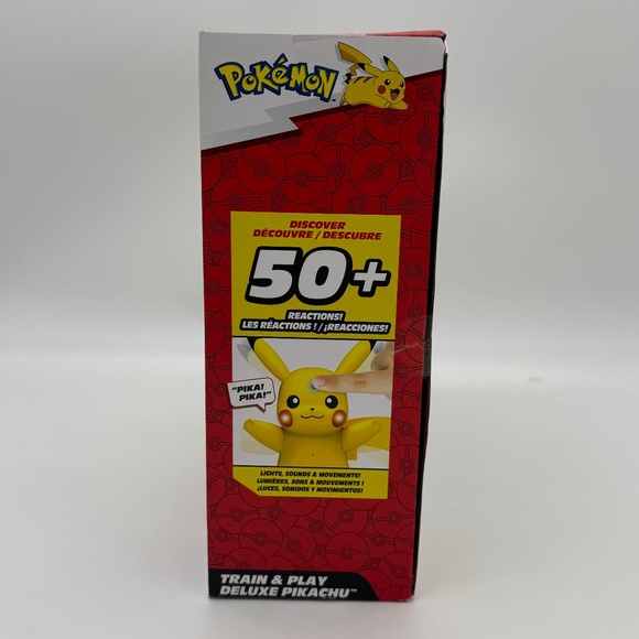 Pokemon Train and Play Deluxe Pikachu 4.5" Interactive Figure - Picture 4 of 5